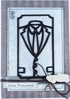 Открыткa ручной работы "C днем рождения"