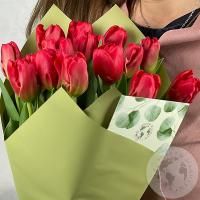 30 тюльпанов красных в магазине Цветы Планеты
