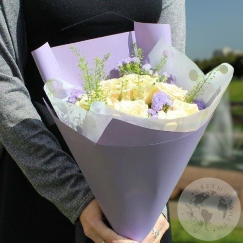 Букет из роз "Нежный сонет" в магазине Цветы Планеты