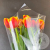 7 красно-желтых пионовидных тюльпанов в магазине Цветы Планеты