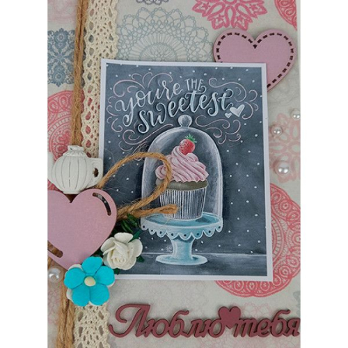 Открытка ручной работы для любимого человека "Люблю тебя"