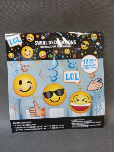 Спираль Смайлики 12 шт. в магазине Цветы Планеты