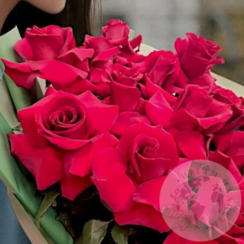 Букет из 15 французских роз в магазине Цветы Планеты