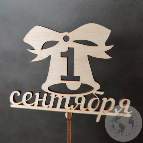 Топпер для цветов на 1 сентября в магазине Цветы Планеты