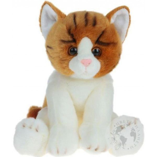 Мягкая игрушка "Рыжий полосатый котик", 30 см