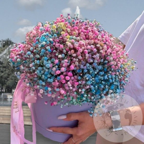 Композиция из гипсофилы в магазине Цветы Планеты