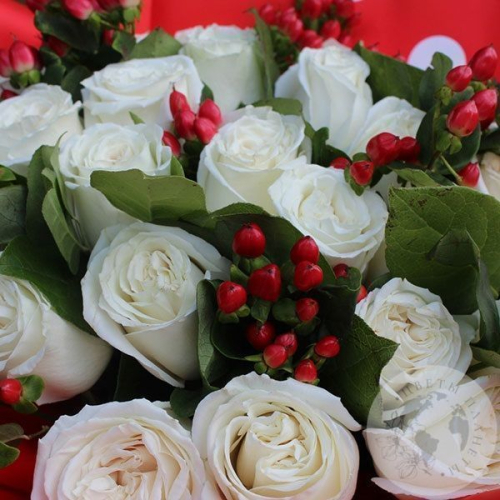 Букет из роз "Свежий взгляд" в магазине Цветы Планеты