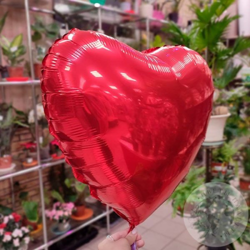 Шар воздушный "Сердце" красный