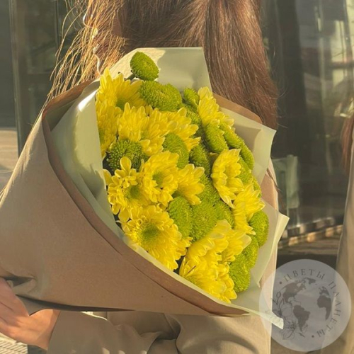 Букет из хризантем "Красотке" в магазине Цветы Планеты