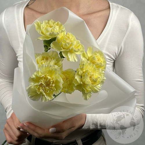 7 гвоздик желтых