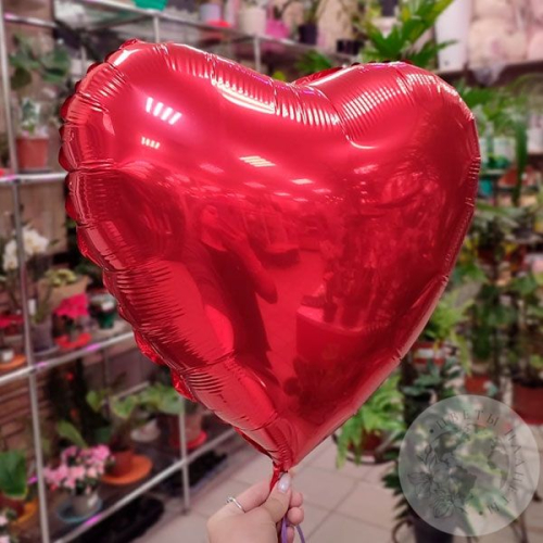 Шар воздушный "Сердце" красный