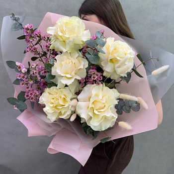 Букет французских роз из 5 шт.