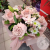 Букет из роз, кустовых хризантем и лилий