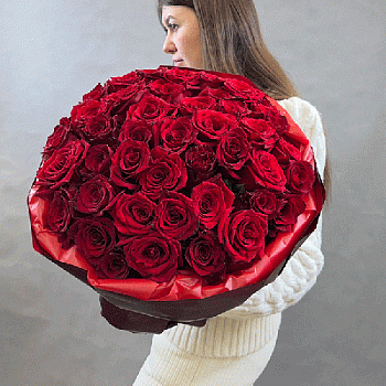Букет красных роз Эквадор 25 шт.
