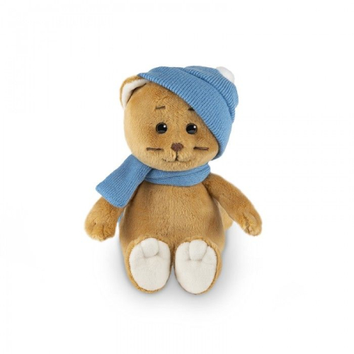 Мягкая игрушка "Колбаскин в шарфе и шапке" в коробке 20 см