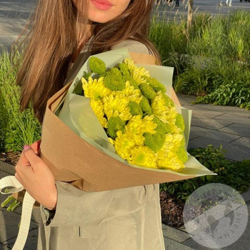 Букет из хризантем "Красотке" в магазине Цветы Планеты