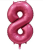 Шар цифра "8", 102 см., сатин в магазине Цветы Планеты