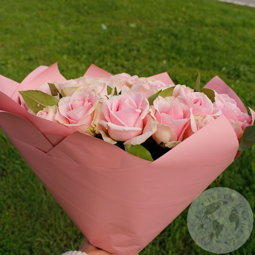 Букет из 25 роз "Нежное чувство" в магазине Цветы Планеты