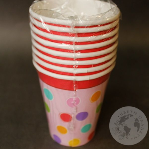 Набор посуды "С днем рождения" шары в магазине Цветы Планеты