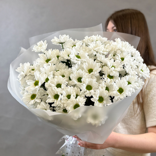 Букет из кустовой хризантемы в магазине Цветы Планеты