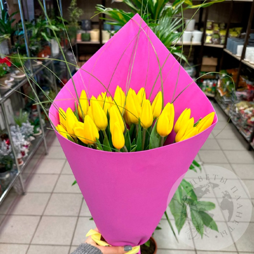 Букет 25 тюльпанов в магазине Цветы Планеты