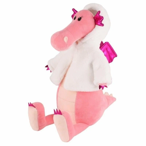 Мягкая игрушка Дракон Эмма в шубке, 25 см в магазине Цветы Планеты