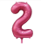 Шар цифра "2", 102 см., сатин в магазине Цветы Планеты Шар цифра "2", 102 см., сатин в магазине Цветы Планеты