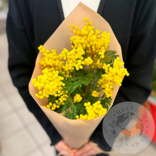 Букет из мимозы в магазине Цветы Планеты