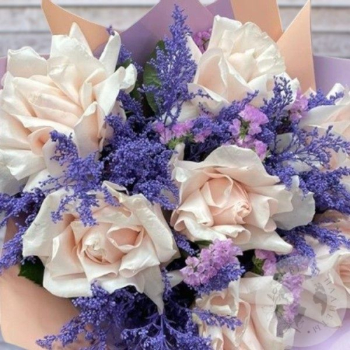 Букет "Розы вывернутые розовые" в магазине Цветы Планеты