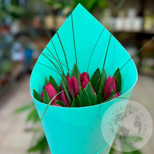 Букет 15 тюльпанов в магазине Цветы Планеты