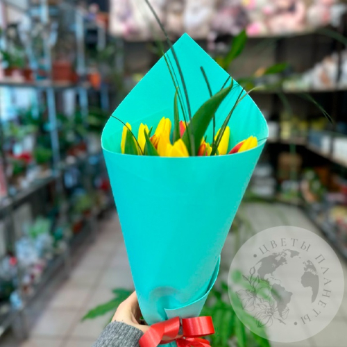 Букет Букет 15 тюльпанов микс в магазине Цветы Планеты