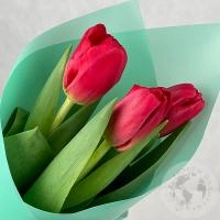 3 тюльпана красных в магазине Цветы Планеты