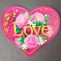 Открытка-сердце "Love"