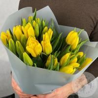 15 тюльпанов желтых в магазине Цветы Планеты