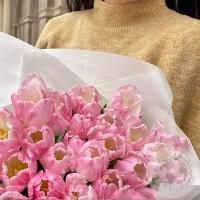 45 тюльпанов розовых в магазине Цветы Планеты