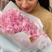 40 тюльпанов розовых в магазине Цветы Планеты