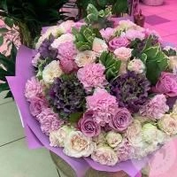 Букет роз и гвоздик "Замечательный" в магазине Цветы Планеты