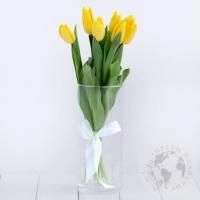 5 тюльпанов желтых в магазине Цветы Планеты
